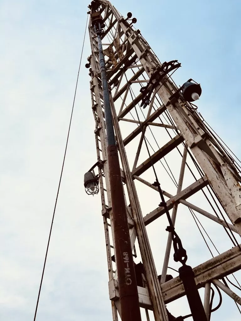 Якорь до установки в открытом стволе